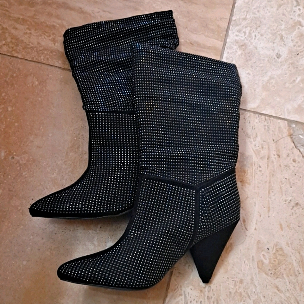 Gem studded boots, NWT
